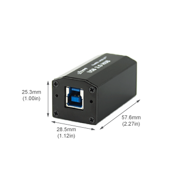 FireNEX&trade;-uHUB-2P USB 3.0 B port side