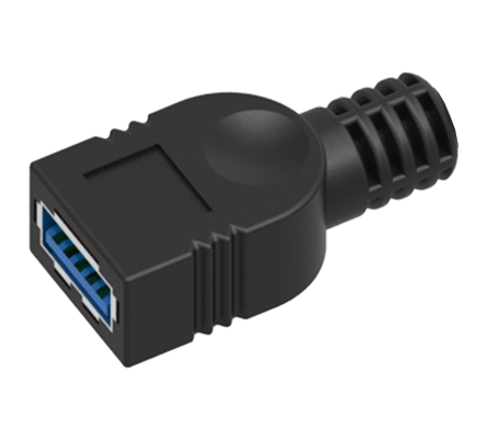 USB 3.0 Type-A Female Connector – High-speed USB-A port with locking support